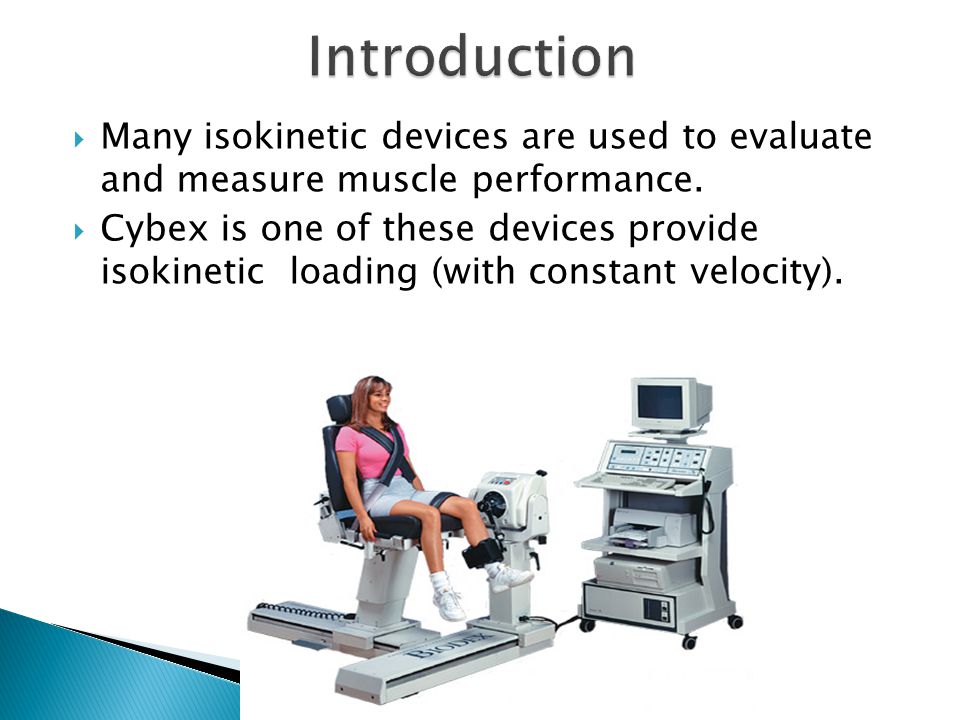 Isokinetic devices Cybex ppt download